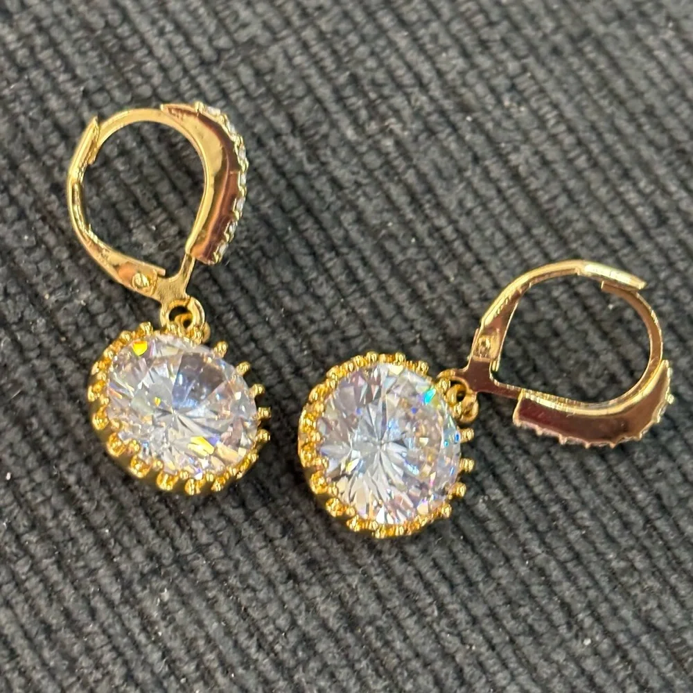KATE SPADE NEW YORK ♠️ CRYSTAL DROP EARRINGS - Picture 10 of 11
